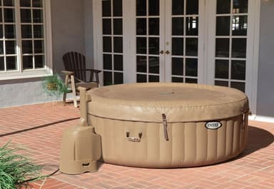 INTEX PureSpa Bubbel Massage uppblåsbart spabad 6-pers. Runt spa 216x71cm