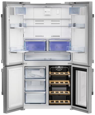 Beko sida-vid-sida kyl/frys GN1416220CX (182 cm)