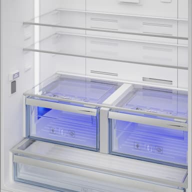 Beko sida-vid-sida kyl/frys GN1416220CX (182 cm)