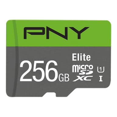 PNY Elite Micro SD V10 minneskort 256 GB