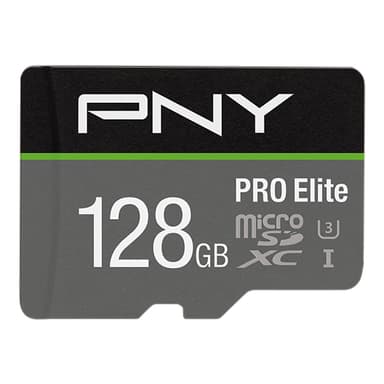 PNY PRO Elite Micro SDXC U3 V30 minneskort 128 GB