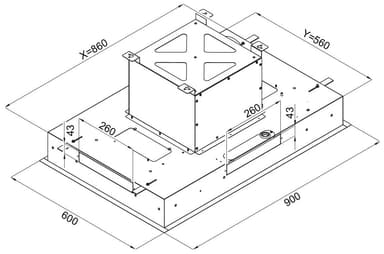 Witt Takfläkt WCU90W (vit 90cm)