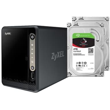 Zyxel NAS326 2-bay NAS + 2x4 TB hårddisk