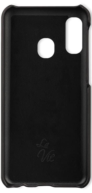 La Vie Samsung Galaxy A20e läderfodral (espressosvart)