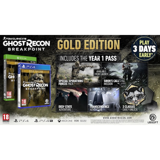 Tom Clancy s Ghost Recon: Breakpoint - Gold Edition (PS4)