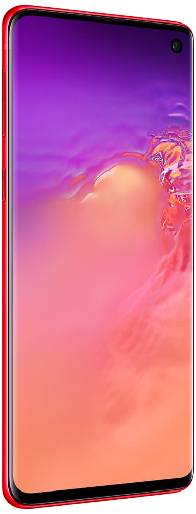 Samsung Galaxy S10 smartphone (kardinalröd)