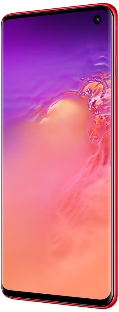 Samsung Galaxy S10 smartphone (kardinalröd)