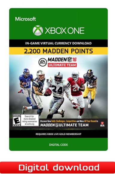 Madden NFL 16 2 200 MADDEN POINTS - XOne