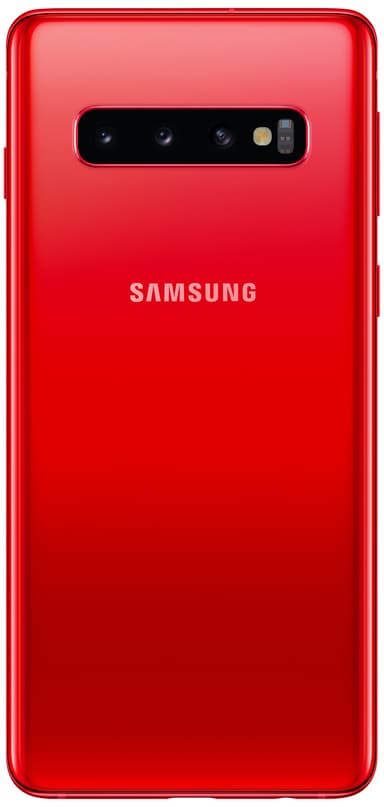 Samsung Galaxy S10 smartphone (kardinalröd)