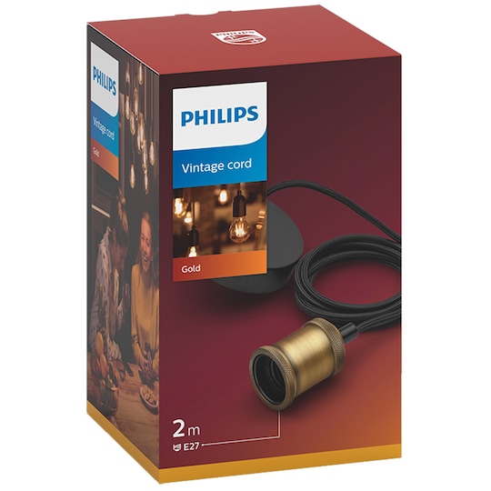 Philips lampsladd (guld/svart)