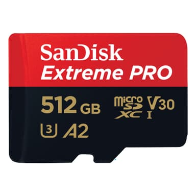 SanDisk MicroSDXC Extreme Pro 512 GB minneskort