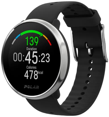Polar Ignite träningsklocka S (svart/silver)