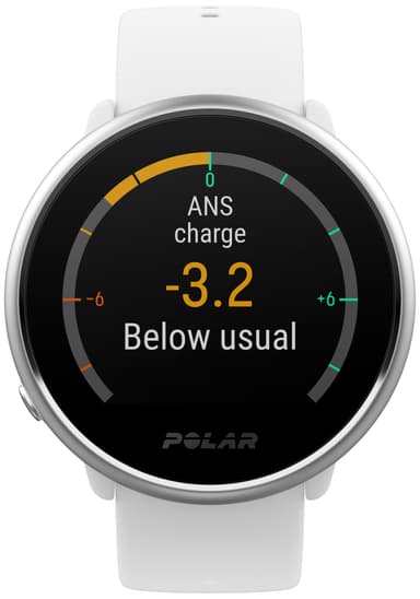Polar Ignite träningsklocka S (vit/silver)