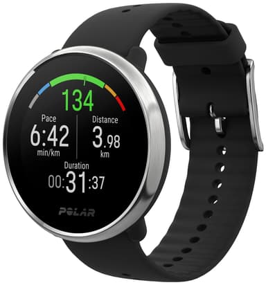 Polar Ignite träningsklocka S (svart/silver)