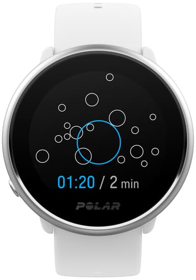 Polar Ignite träningsklocka S (vit/silver)