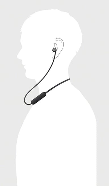 Sony WI-C310 trådlösa in ear-hörlurar (svarta)