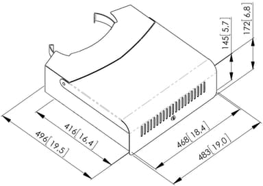 Vogels Pro PFA 9052 låsbar kabinett (large)