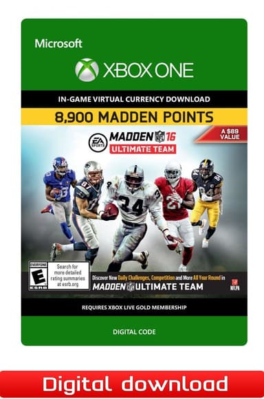 Madden NFL 16 - 8 900 MADDEN POINTS - XOne