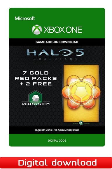Halo 5 Guardians 7 Gold REQ Packs + 2 Free - XOne