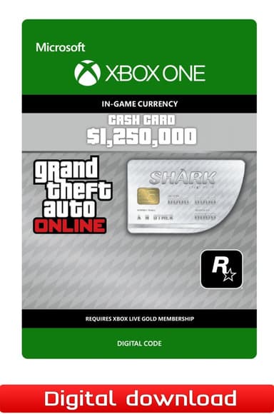 Grand Theft Auto V Great White Shark Cash Card - XOne
