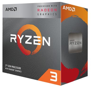 AMD Ryzen™ 3 3200G APU med Vega 8 grafik (box)