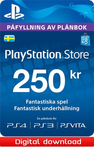 PlayStation Store PSN presentkort 250 SEK Elgiganten
