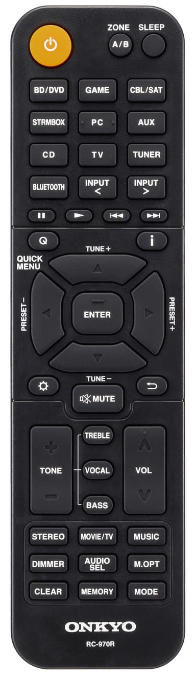 Onkyo 5.2 receiver TX-SR393 (svart)