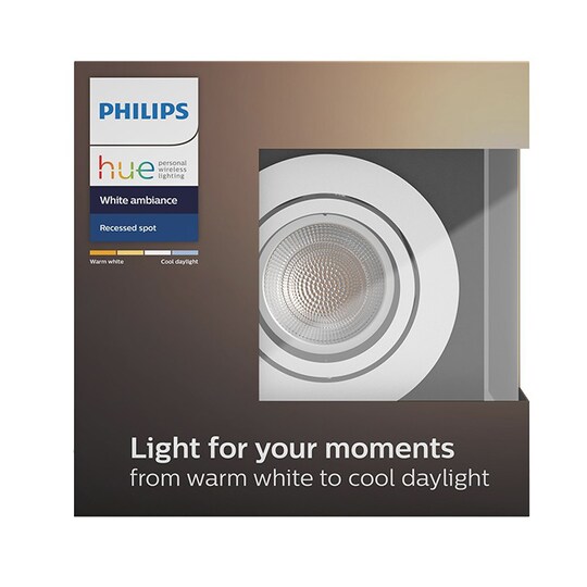 Philips Hue White ambiance Milliskin spotlight förlängning (vit)