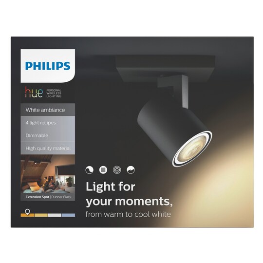 Philips Hue White ambiance Runner spotlight (svart)