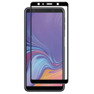 Panzer Full-Fit Samsung Galaxy A7 2018 skärmskydd (svart)