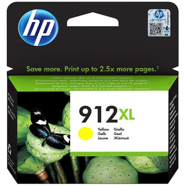 HP 912 XL högkapacitets bläckpatron (gul)