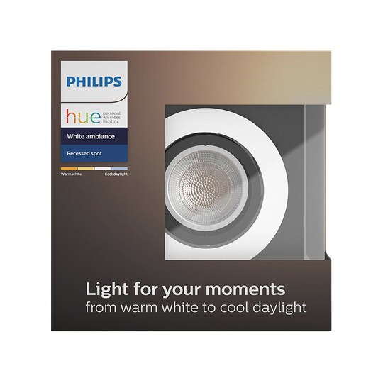 Philips Hue White ambiance Milliskin spotlight förlängning (aluminium)