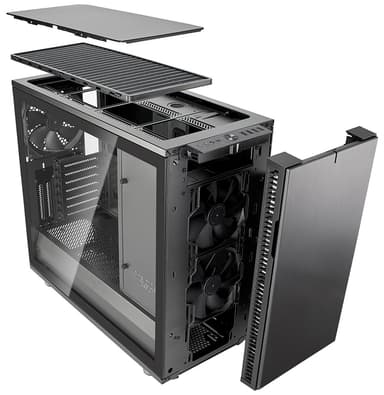 Fractal Design Define R6 chassi stationär dator (kanonmetall, fönster)