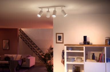 Philips Hue Fugato vit spotlight 4x5.7W 230V