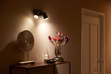 Philips Hue Fugato svart spotlight 2x5.7W 230V