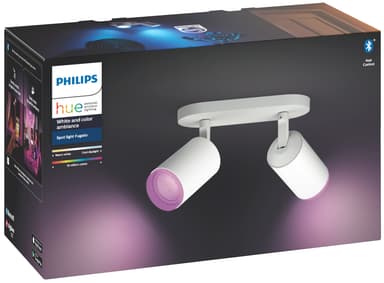 Philips Hue Fugato vit spotlight 2x5.7W 230V