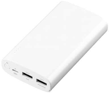 Sandstrøm Standard 10050 mAh powerbank (vit)