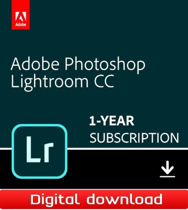 Adobe Lightroom CC plan 1-års prenumeration - PC Windows,Mac