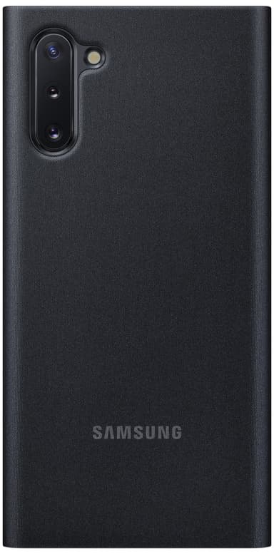 Samsung Galaxy Note 10 Clear View fodral (svart)