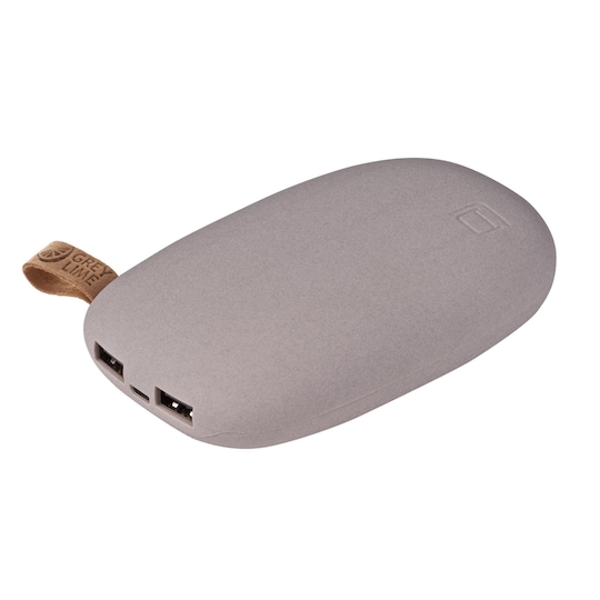 GreyLime Power Stone, 10400 mAh powerbank, 2 USB utgångar, Beige