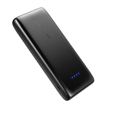 RAVPower Ace 22000 mAh powerbank, 3 x USB-A outputs, Svart