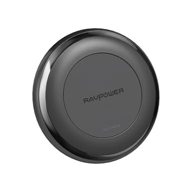 RAVPower Trådlös Qi laddare, 10W inkl. Quick Charge 3.0 väggladdare, Svart