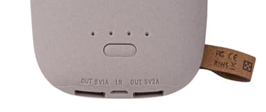 GreyLime Power Stone, 10400 mAh powerbank, 2 USB utgångar, Beige