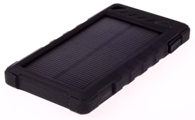GreyLime Power Solar, 8000 mAh powerbank, 1,2W solcellsladdare, Svart