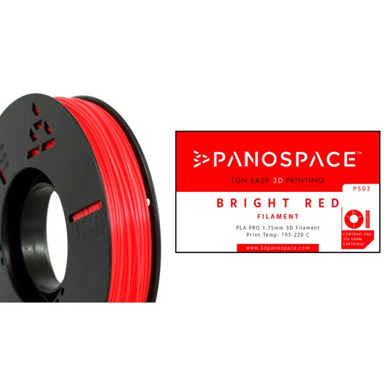 Panospace filament för 3D-skrivare Röd