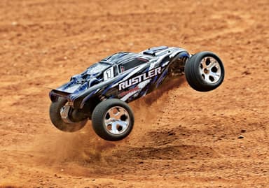 Traxxas Rustler 1/10 2WD TQ RTR Blå :: Komplett