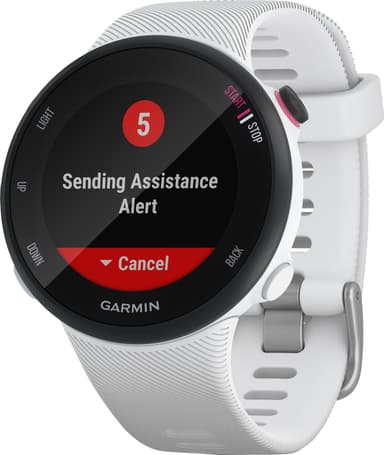 Garmin Forerunner 45 S träningsklocka (svart/vit)