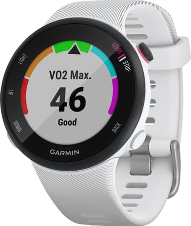 Garmin Forerunner 45 S träningsklocka (svart/vit)