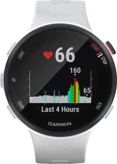 Garmin Forerunner 45 S träningsklocka (svart/vit)