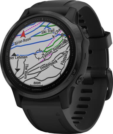Garmin Fenix 6s Pro GPS träningsklocka 42 mm (svart)